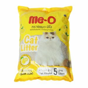 7236 Me-O Cat Litter Lemon Scent - ทรายแมวกลิ่นเลมอน 5L (7236)