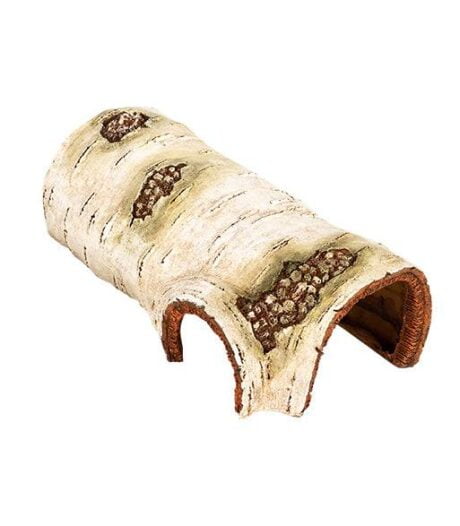 Reptile Cave Birch Tree - ถ้ำซ่อนตัวเรซิ่น สำหรับสัตว์เลื้อยคลาน แบบต้นเบิร์ช Size M (19.5x15.5x7.1cm)(500488)