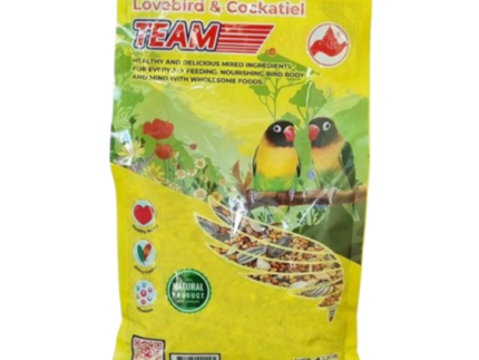 อาหารนก 6300 Team Lovebird & Cockatiel อาหารนกเลิฟเบิร์ด นกค็อกคาเทล 1kg