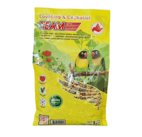 Team Lovebird & Cockatiel อาหารนกเลิฟเบิร์ด นกค็อกคาเทล 1kg