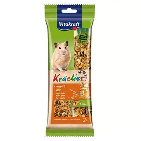 พบคำแนะนำในการเลือกกรงนกที่สมบูรณ์แบบ 7 Vitakraft Kracker Honey & Spelt Hamster