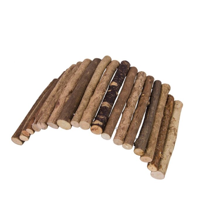 Hamster Wooden Stick Tunnel  AM072- ไม้แอปเปิ้ล แผงเล็ก (10x21cm) (6969)