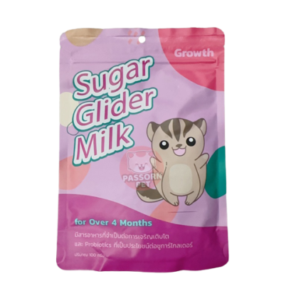 Growth Sugar Glider Meals - นมหมอเหนือ อาหารสำเร็จรูปชูก้าไกลเดอร์ 100g (7354)