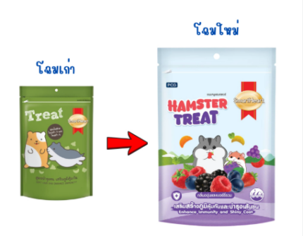 Smartheart Hamster Treat - ขนมแฮมสเตอร์สูตรบำรุงและเสริมภูมิคุ้มกัน 100g (5565)