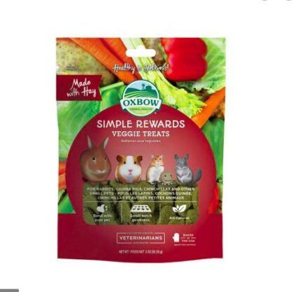 Oxbow Simple Reward Veggie Treats - ขนมหญ้าทิโมธีผสมหญ้าโอ๊ตและผักรวม 85g (9067) (8)