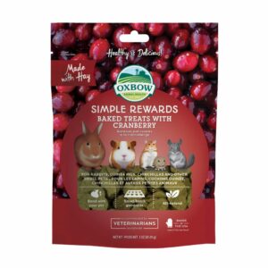 Oxbow Simple Reward Baked Treats With Cranberry - ขนมแครนเบอร์รี่อบแห้ง 85g (9065) (8)