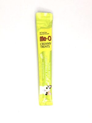 241567 Me-O Creamy Treats - ขนมแมวเลียรสปลาทูน่าและนมแพะ 15g (9169)