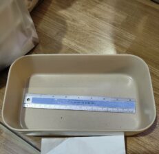 Rectangular Ceramic Cup - ถ้วยเซรามิคสี่เหลี่ยมผืนผ้าคละสี (9.5x6นิ้ว) (8706)