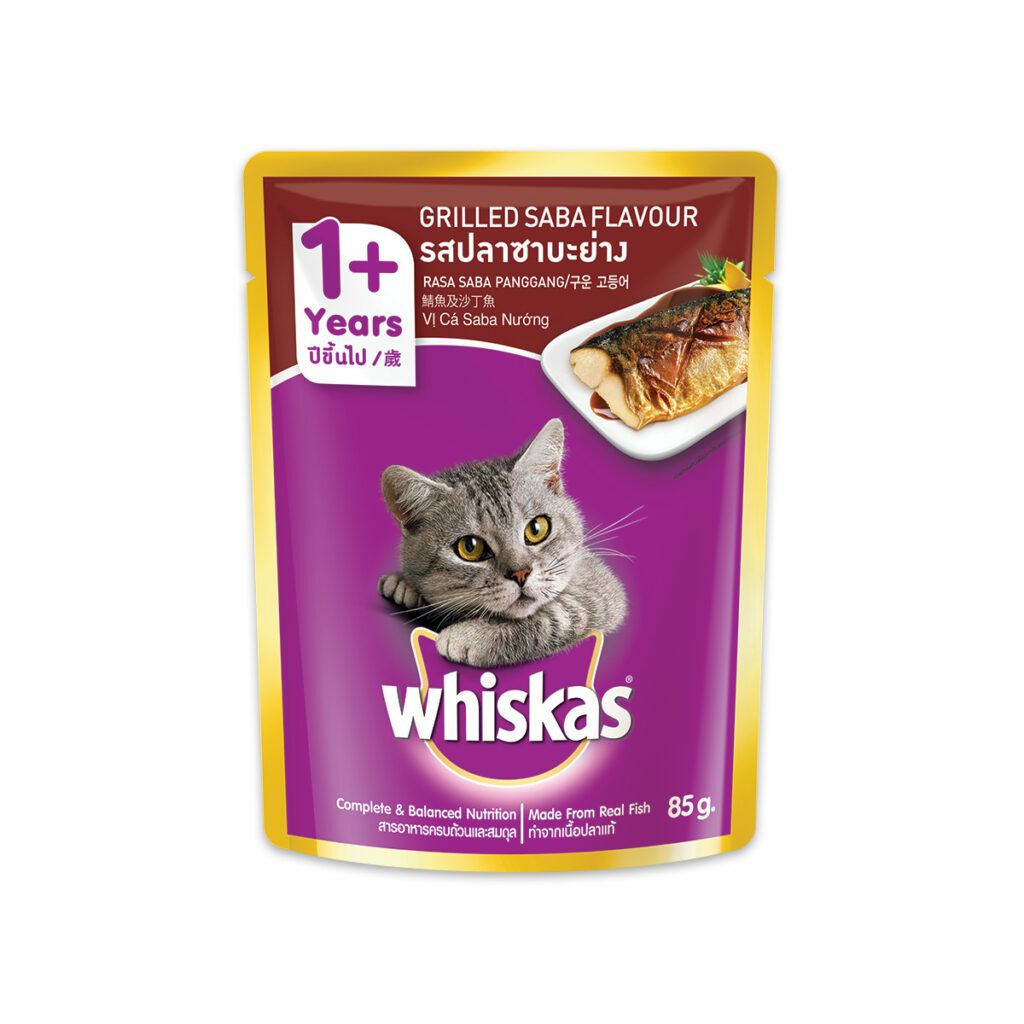 พบคำแนะนำในการเลือกกรงนกที่สมบูรณ์แบบ 7 Whiskas Pouch Adult Grilled Saba - อาหารแมวเปียกรสปลาซาบะย่าง 85g (8141)