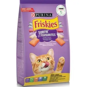 Friskies Adult Surfin Favourites - อาหารแมวโตสูตรรวมมิตรปลาทะเล 1kg