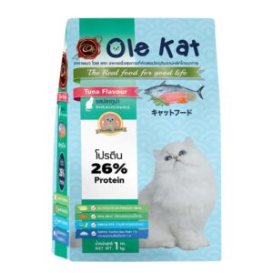 OLE Ole Kat Cat Food Tuna Flavor - อาหารแมวโตทุกสายพันธุ์อายุ 1ปี+ รสปลาทูน่า 1kg (8289)