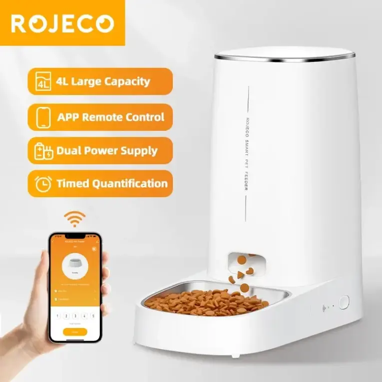 ROJECTO-Pet-Automatic-Feeder-4L-Model-PTM-001-WiFi