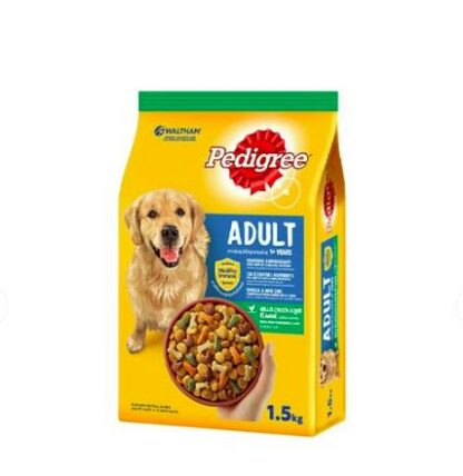 Pedigree Adult Grilled Chicken & Liver – อาหารสุนัขโตรสไก่ย่างและตับ 1.5kg (8666)