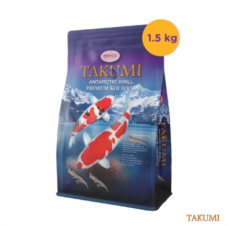 Takumi Antarctic Krill Premium Koi Food Size S - อาหารปลาคาร์ฟพรีเมี่ยม เม็ดเล็ก 3mm 1.5kg (9367)