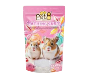 ทรายอาบน้ำหนูแฮมสเตอร์ 172920 Pet8 Bathing Hamster Sand - ทรายอาบน้ำหนูแฮมสเตอร์ กลิ่นแคนดี้ 1kg