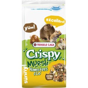crispy ham&co SOOS Versele-Laga Crispy Muesli Hamsters & Co 1kg - อาหารสำหรับหนูแฮมสเตอร์ทุกสายพันธุ์ 1 กิโลกรัม (8754)