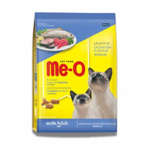 (PROMO) Me-O Adult Cat Food Ocean Fish - อาหารแมวโตรสปลาทะเล 1.2kg (8538)