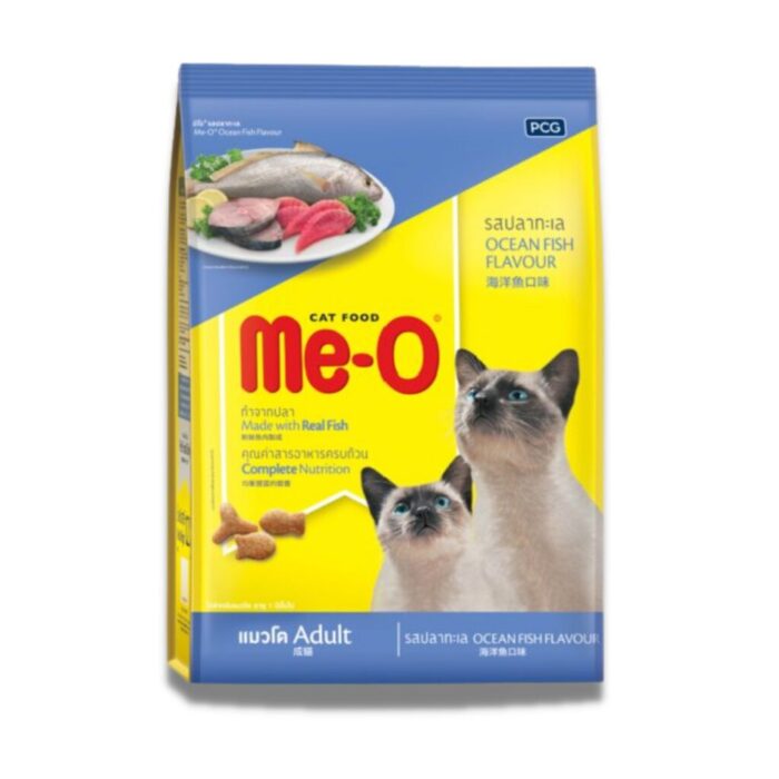 Me-O Adult Cat Food Ocean Fish - อาหารแมวโตรสปลาทะเล 1.2kg (8538)