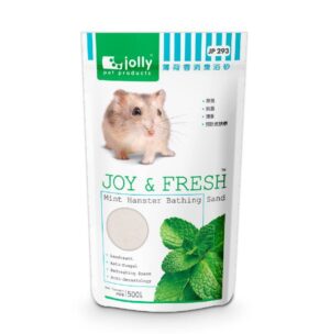 jolly3 Jolly Joy & Fresh Mint Hamster Bathing Sand JP293 - ทรายอาบน้ำหนู แฮมสเตอร์กลิ่นมิ้นท์ 500g (8387)