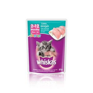 large_whiskas-pouch-junior-tuna-636661230896602182 Whiskas Pouch Junior Tuna - อาหารลูกแมวเปียกรสปลาทูน่า 80g (9153)
