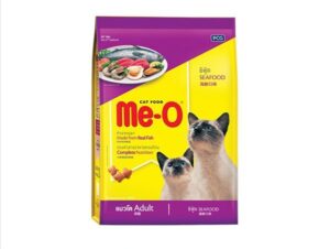 me-o ad sf Me-O Adult Seafood - อาหารแมวโตรสซีฟู้ด 1.2kg (8542)
