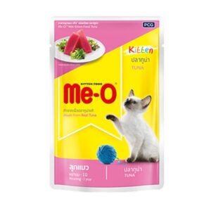 Me-O Pouch Kitten Tuna - อาหารลูกแมวเปียกรสปลาทูน่า 80g (8529)