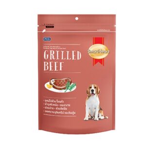 sh dog treat bf Smartheart Dog Treats Grilled Beef - ขนมสุนัขรสเนื้อย่าง 100g (8835)