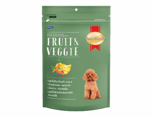 sh dog treat gr Smartheart Dog Treats Fruit & Veggie - ขนมสุนัขรสผักและผลไม้ 100g (8833)