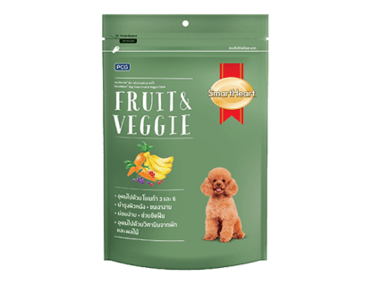 Smartheart Dog Treats Fruit & Veggie - ขนมสุนัขรสผักและผลไม้ 100g (8833)