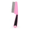 10144 2 Pet Comb - หวีสำหรับสัตว์มีปุ่มกด (010144)