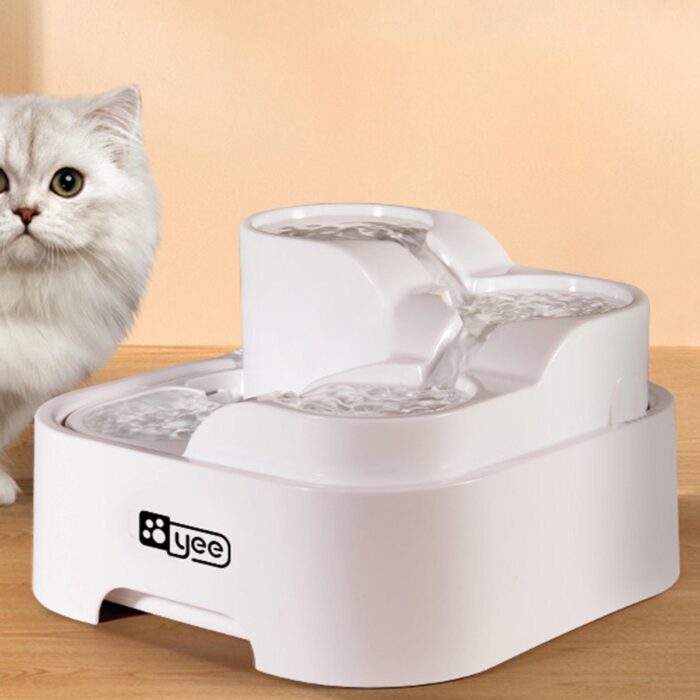 Yoyo Pet Fountain Mountain Dispensor - น้ำพุสำหรับสัตว์เลี้ยงแบบน้ำตกหลายชั้น (24x24x14cm) (11003)
