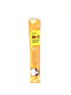 241561 Me-O Creamy Treats - ขนมแมวเลียรสไก่และฟักทอง 15g (10597)