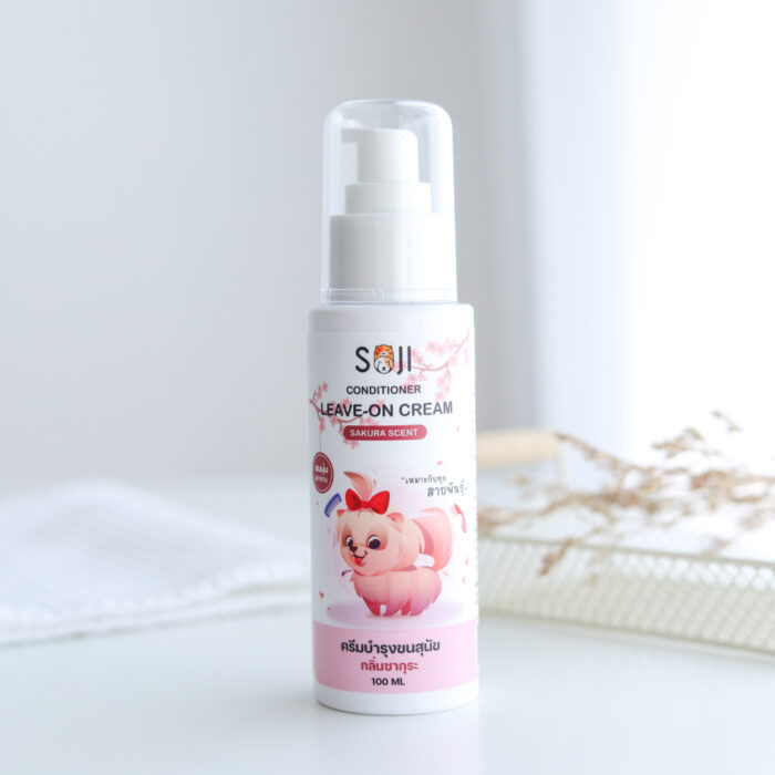 ลีฟออนบำรุงขน Soji Conditioner Leave-On Cream - ลีฟออนบำรุงขนสุนัข