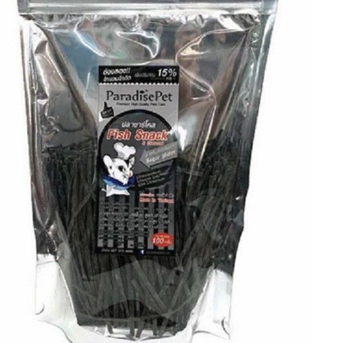 ปลาเส้นชาร์โคล 10704 Paradise Pet - ปลาเส้นชาร์โคล 100g (10704)