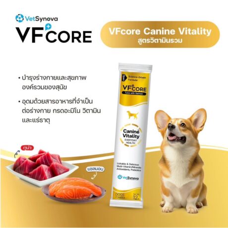 VFCORE+ Canine Vitality - อาหารสูตรวิตามินรวมสำหรับน้องหมา 12g (257299)
