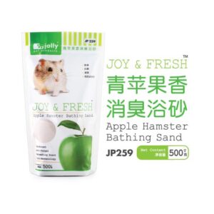 Jolly Joy & Fresh Apple Hamster Bathing Sand JP259 - ทรายอาบน้ำ หนูแฮมสเตอร์ กลิ่นแอปเปิ้ล 500g (10322)