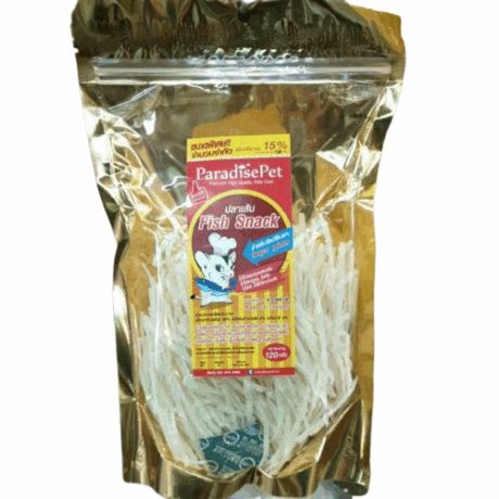 Paradise Pet Strip Fish - ปลาเส้นสำหรับสัตว์ฟันแทะ 120g