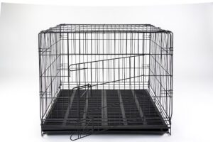 C8P KIAO Pet Cage C8P - กรงเหล็กพับได้พร้อมพื้นสแลท เบอร์ 2 (78x68x54cm) (9817)