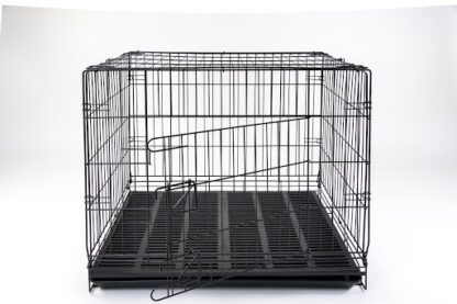 KIAO Pet Cage C8P - กรงเหล็กพับได้พร้อมพื้นสแลท เบอร์ 2 (78x68x54cm) (9817)