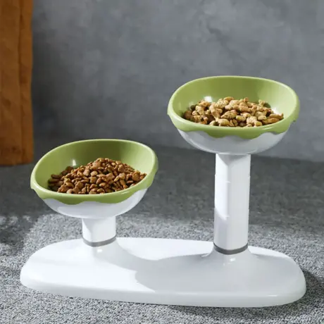 พบคำแนะนำในการเลือกกรงนกที่สมบูรณ์แบบ 7 Double Elevated Pet Food Bowl