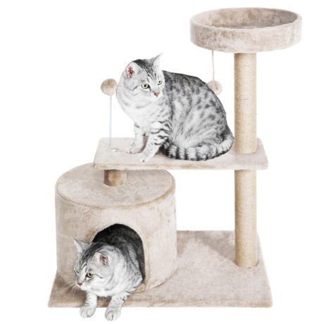 พบคำแนะนำในการเลือกกรงนกที่สมบูรณ์แบบ 10 Mini Cat Condo (W47xD37xH80cm) - คอนโดขนาดเล็กสำหรับแมว แบบผ้ากำมะหยี่ (10743)