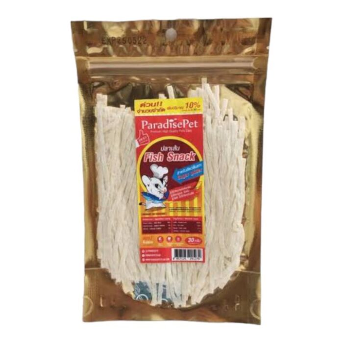 Paradise Pet Strip Fish - ปลาเส้นสำหรับสัตว์ฟันแทะ 30g