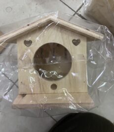 Wooden Bird House for Birds บ้านไม้นกสำหรับนก (10829)
