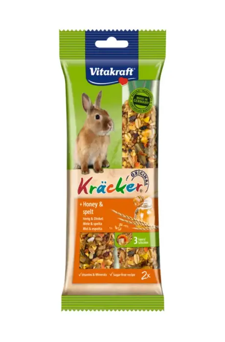 พบคำแนะนำในการเลือกกรงนกที่สมบูรณ์แบบ 8 Vitakraft Kracker Honey & Spelt Rabbit