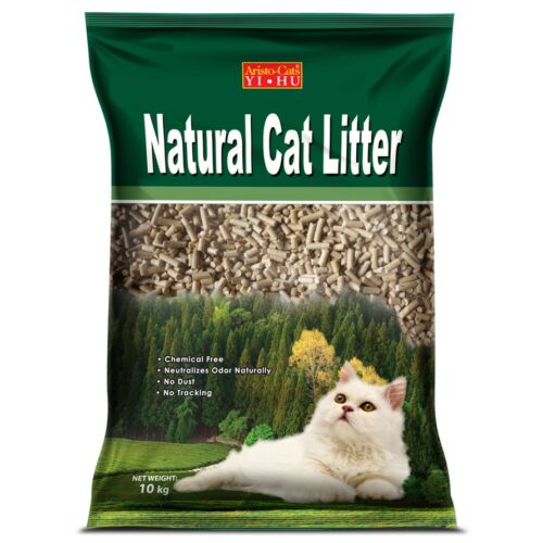 Aristo-Cat Natural Cat Litter - ทรายแมวไม้สนอัดแท่ง 10kg (11435)