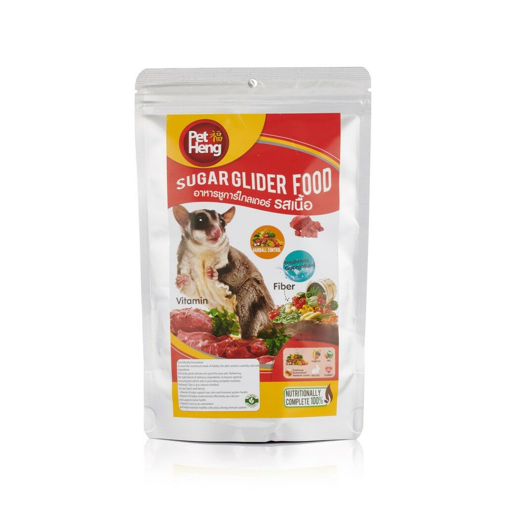 พบคำแนะนำในการเลือกกรงนกที่สมบูรณ์แบบ 10 Pet Heng Glider Food - อาหารชูก้าร์ไกลเดอร์รสเนื้อ 180g (9942)