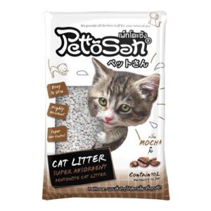 pettosan mocha Pettosan Cat Litter Mocha Scent - ทรายแมวเบนโทไนท์กลิ่นกาแฟ 10L (9980)