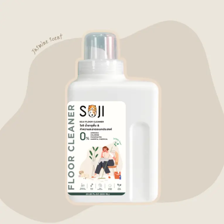Soji Floor Cleaner - น้ำยาถูพื้นและดับกลิ่น กลิ่นมะลิ 600ml
