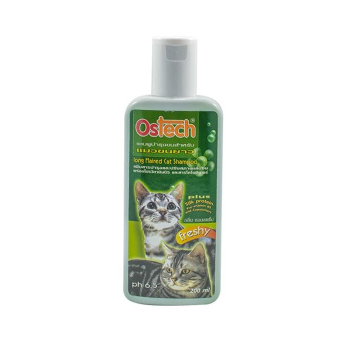 Ostech Long Hair Cat Shampoo - แชมพูสูตรสำหรับแมวขนยาว 200ml (13242)