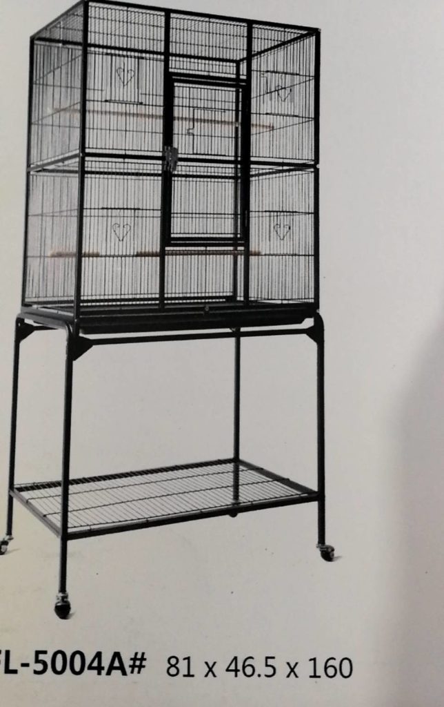 KIAO Bird Cage 5004A - กรงนก (81x46.5x160cm) (12647)